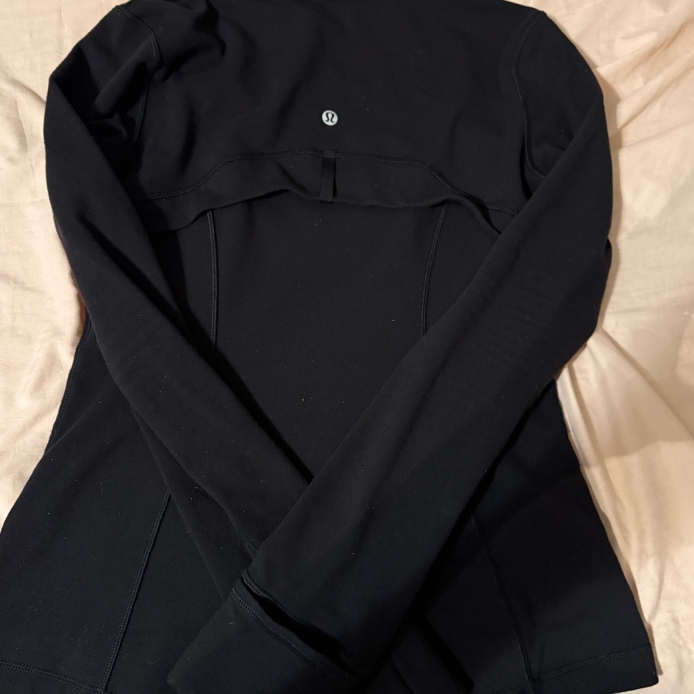 Lululemon Athletica black luon material Zip-Up Jacket
